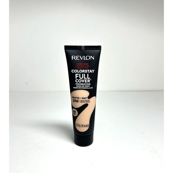 Revlon Colorstay Full Cover Foundation, Matte 210 Sand Beige - 24 Hour Coverage - Picture 2 of 6